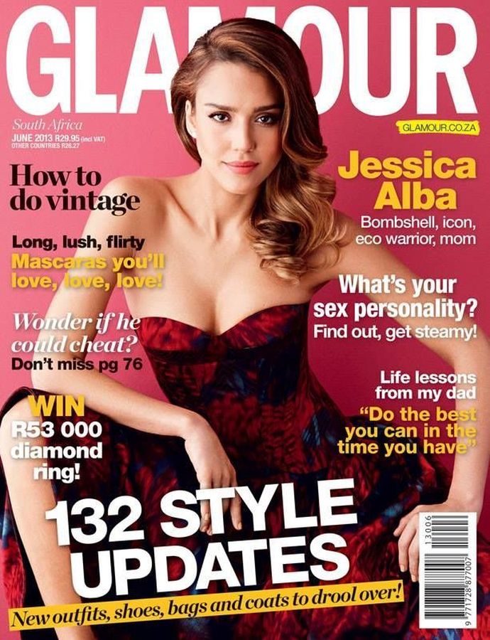 GLAMOUR SOUTH AFRICA magazine side cover  June 2013