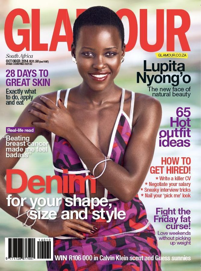 GLAMOUR SOUTH AFRICA magazine side cover  October 2014