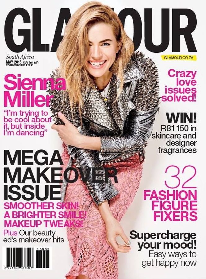 GLAMOUR SOUTH AFRICA magazine side cover  May 2015