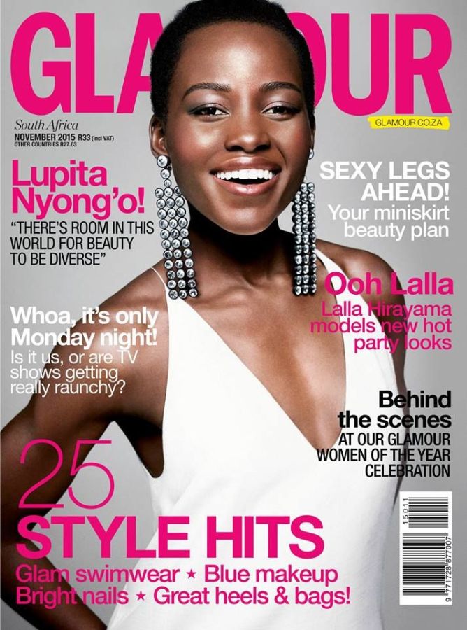 GLAMOUR SOUTH AFRICA magazine side cover  November 2015
