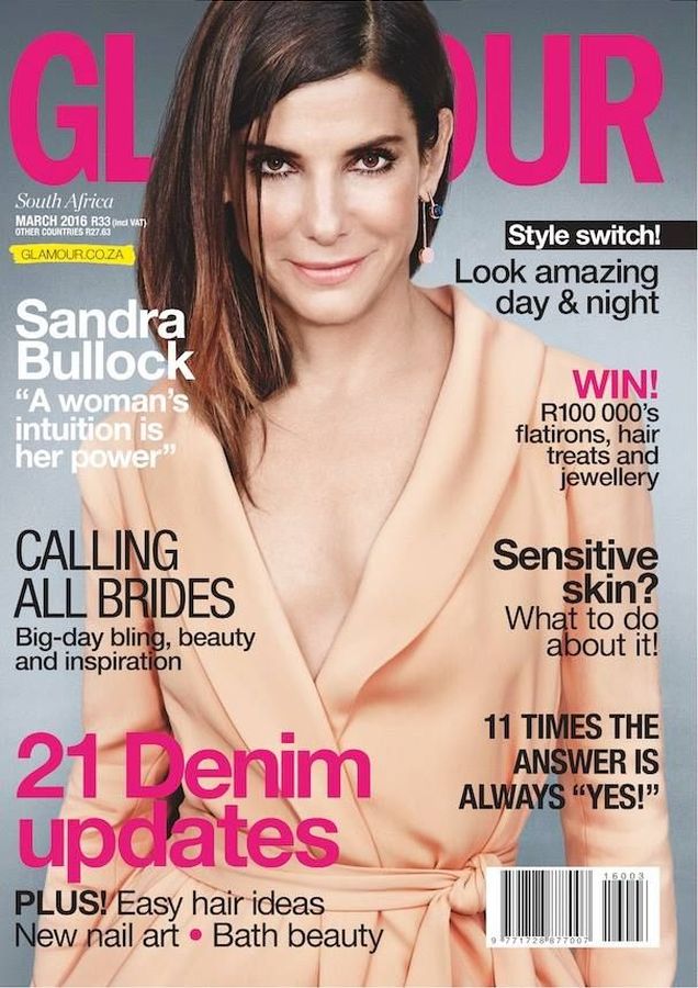 GLAMOUR SOUTH AFRICA magazine side cover  March 2016
