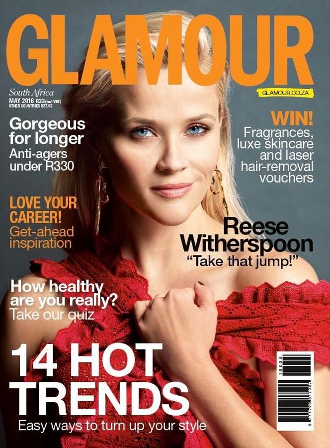 GLAMOUR SOUTH AFRICA magazine side cover  May 2016