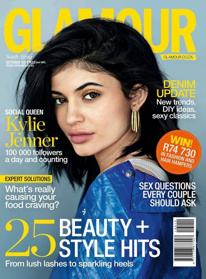 GLAMOUR SOUTH AFRICA magazine side cover  October 2016