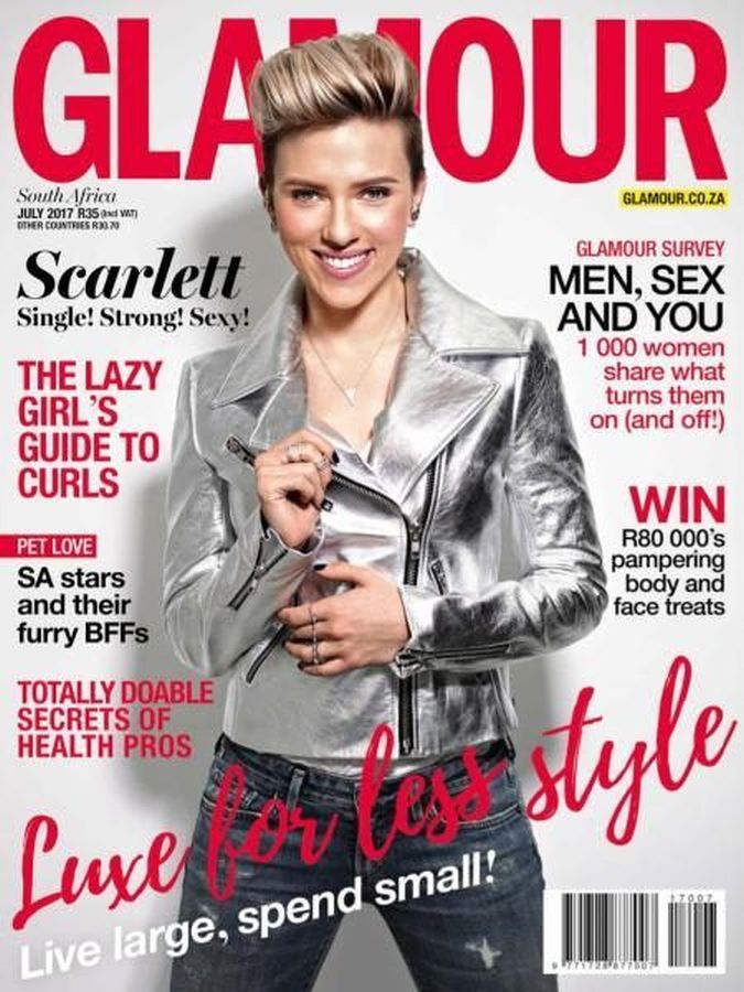 GLAMOUR SOUTH AFRICA magazine side cover  July 2017
