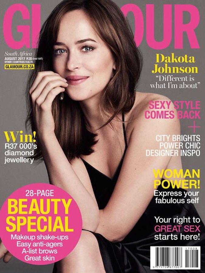 GLAMOUR SOUTH AFRICA magazine side cover  August 2017