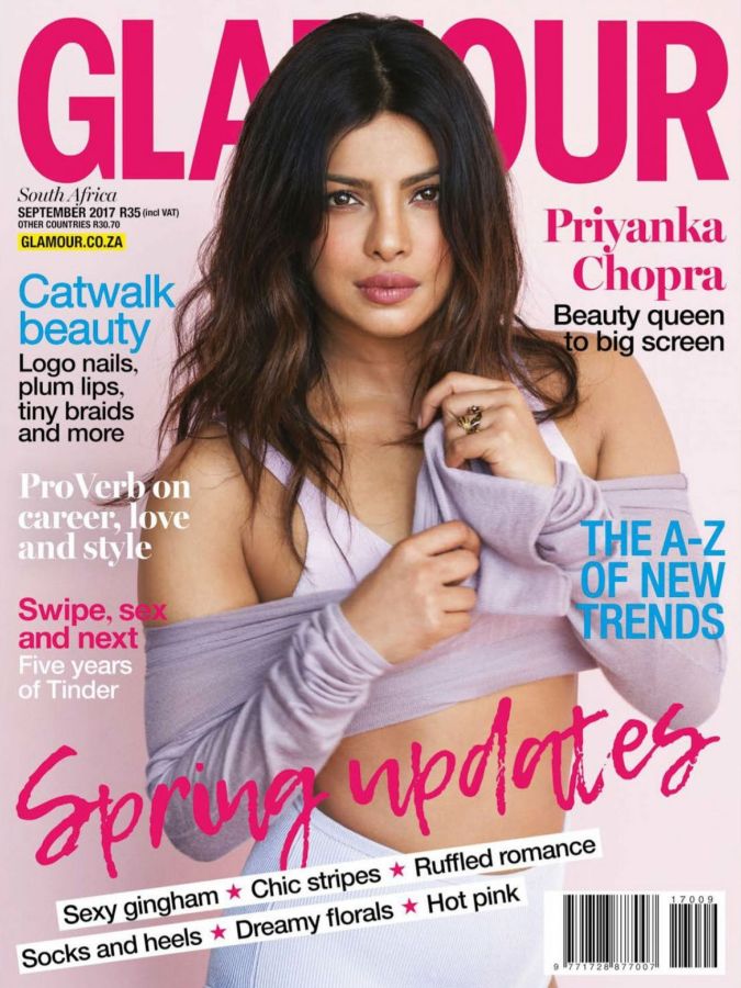 GLAMOUR SOUTH AFRICA magazine side cover  September 2017