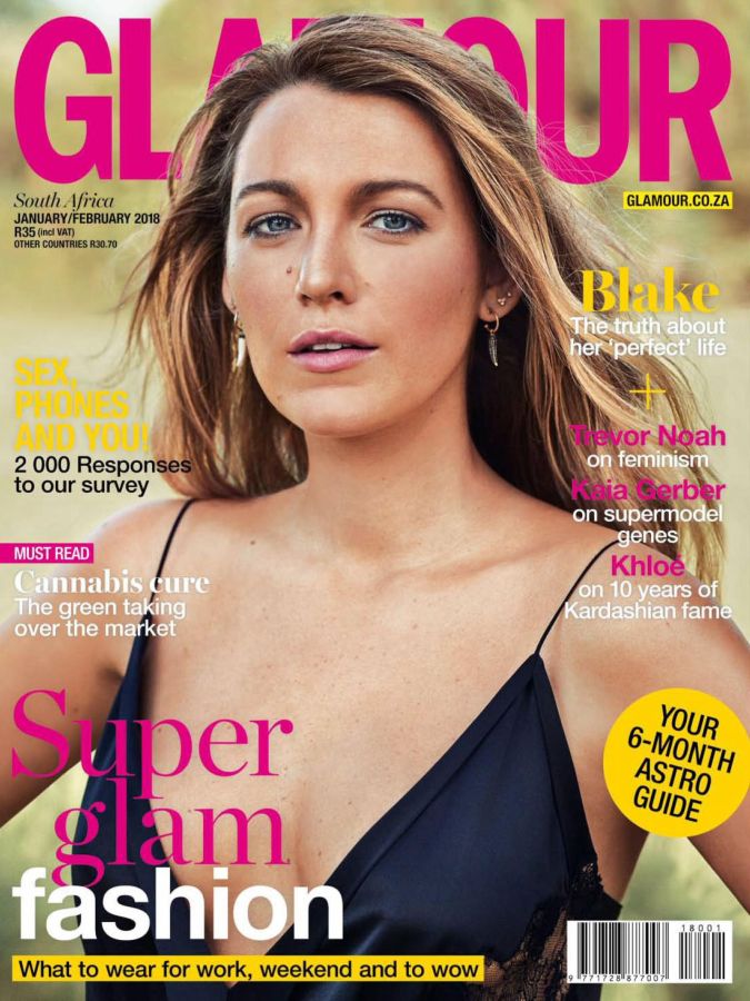 GLAMOUR SOUTH AFRICA magazine side cover  January/February 2018