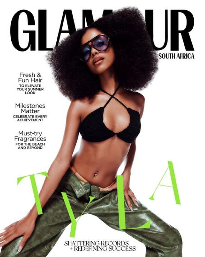 GLAMOUR SOUTH AFRICA magazine side cover  December 2023