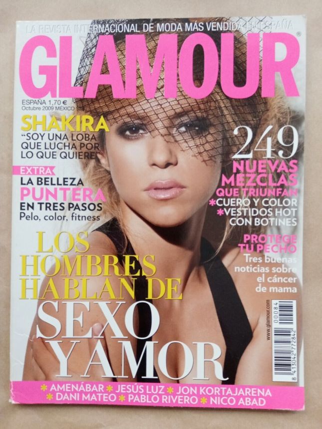 GLAMOUR SPAIN magazine side cover  October 2009