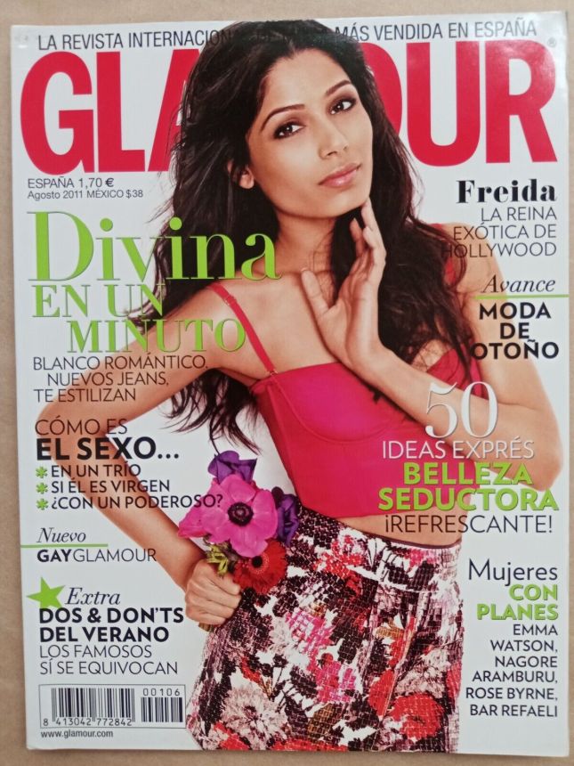 GLAMOUR SPAIN magazine side cover  August 2011