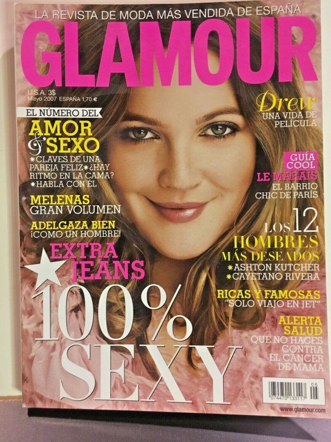 GLAMOUR SPAIN magazine side cover  May 2007