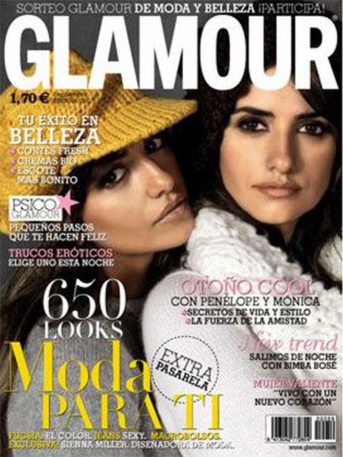 GLAMOUR SPAIN magazine side cover Issue 59  September 2007