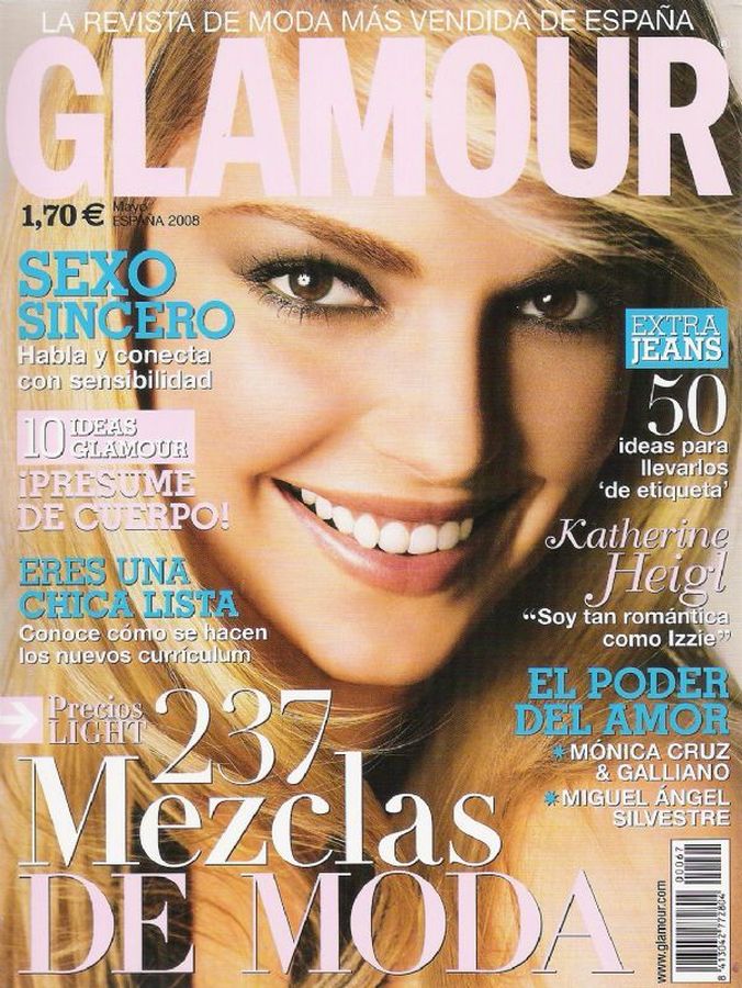 GLAMOUR SPAIN magazine side cover  May 2008