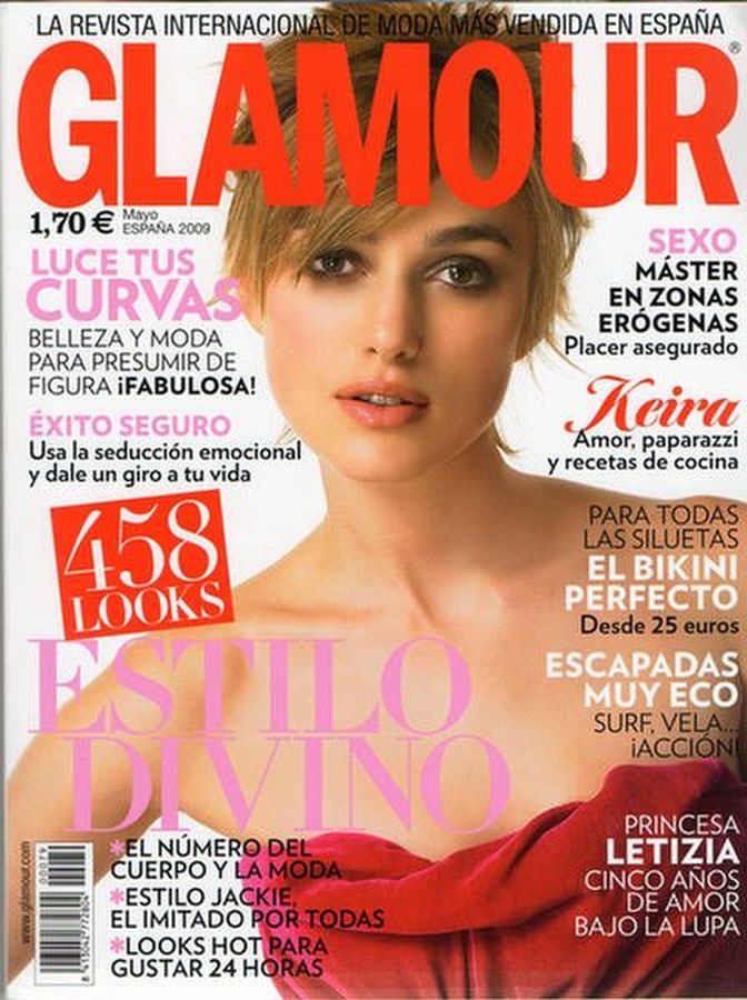 GLAMOUR SPAIN magazine side cover  May 2009