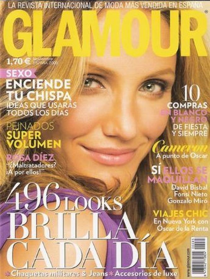 GLAMOUR SPAIN magazine side cover  November 2009