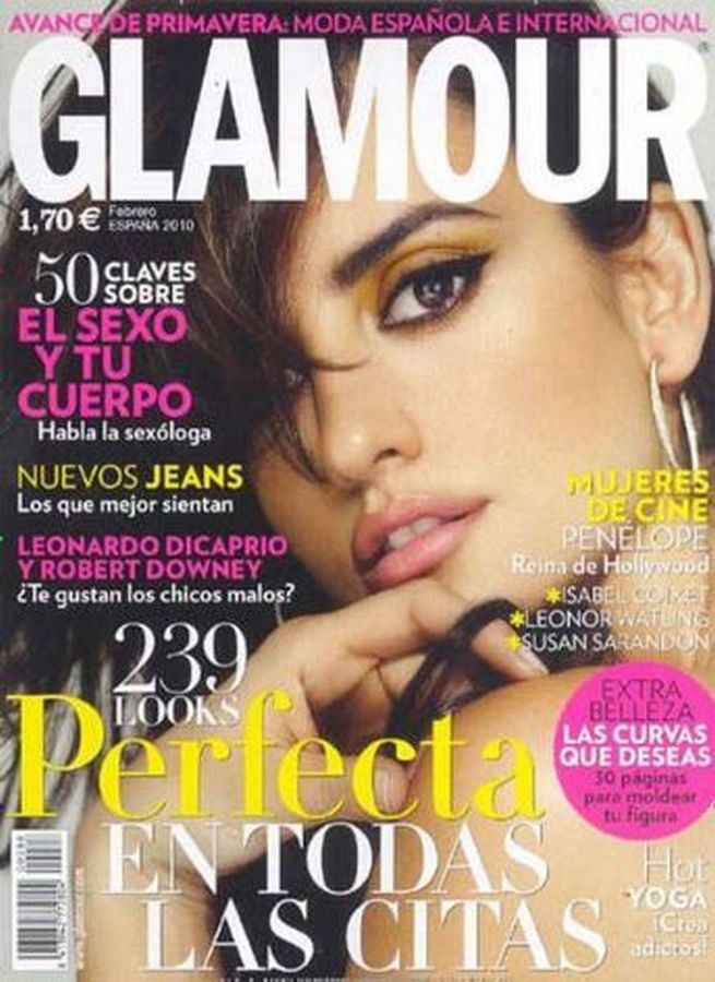 GLAMOUR SPAIN magazine side cover  February 2010
