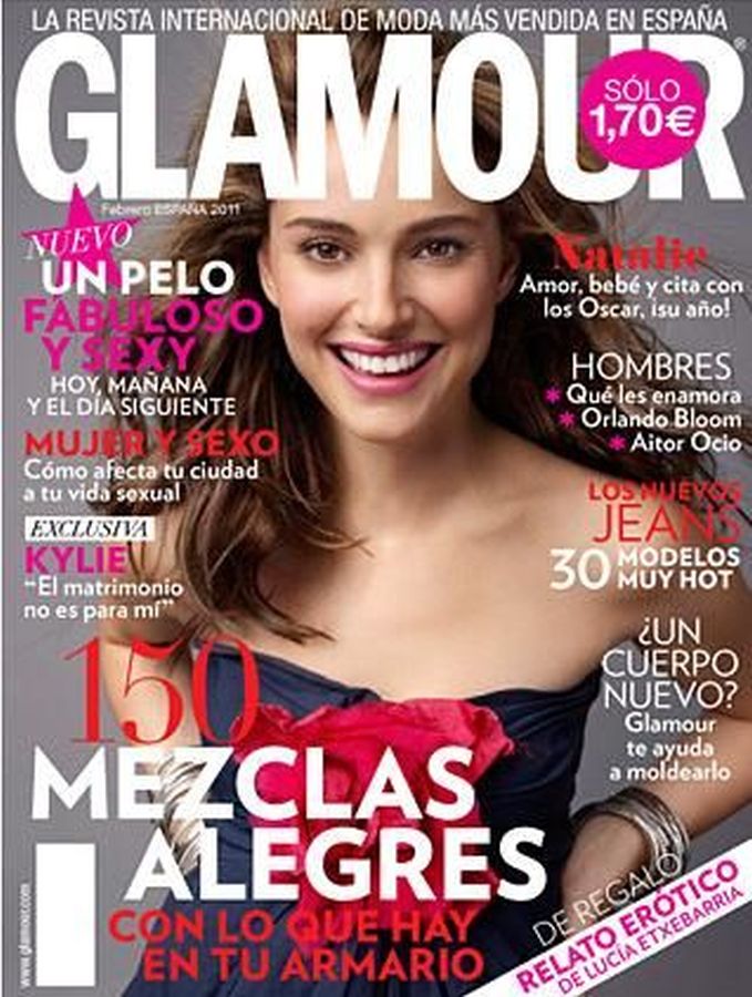 GLAMOUR SPAIN magazine side cover  February 2011