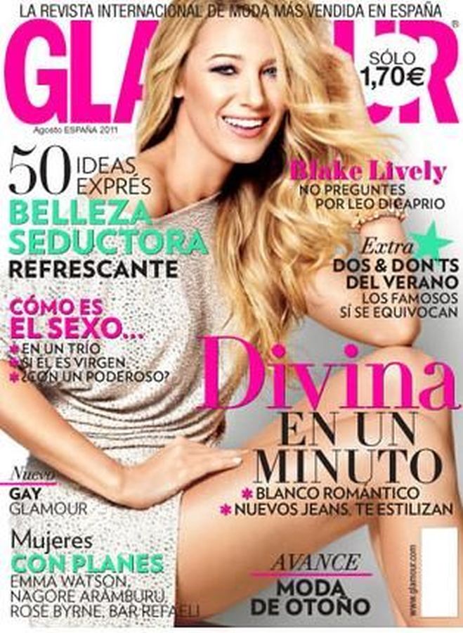 GLAMOUR SPAIN magazine side cover  August 2011