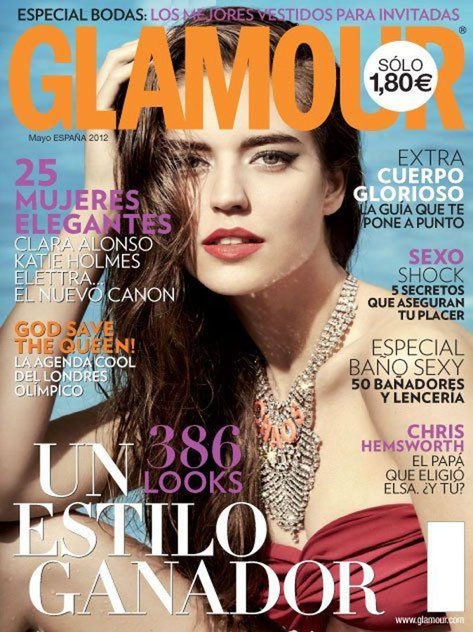 GLAMOUR SPAIN magazine side cover  May 2012