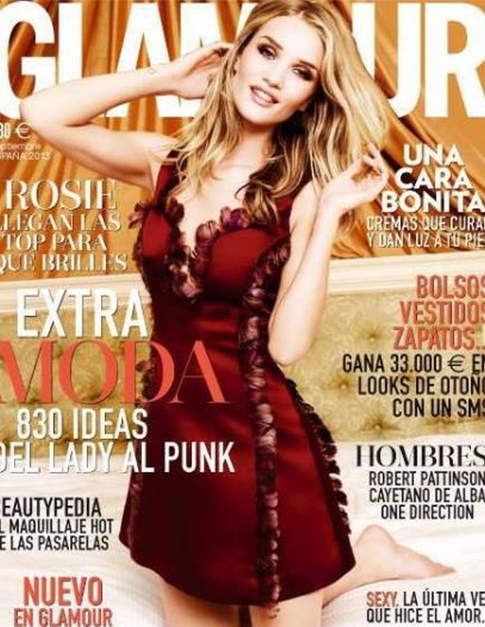 GLAMOUR SPAIN magazine side cover  September 2013