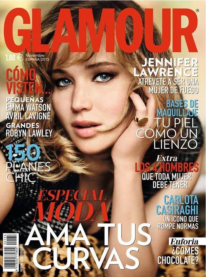 GLAMOUR SPAIN magazine side cover  November 2013