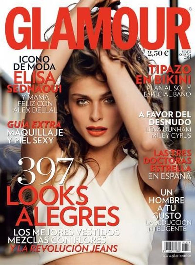 GLAMOUR SPAIN magazine side cover  May 2014