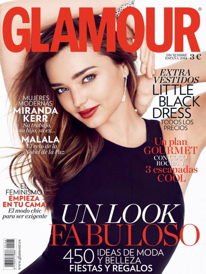 GLAMOUR SPAIN magazine side cover  December 2014