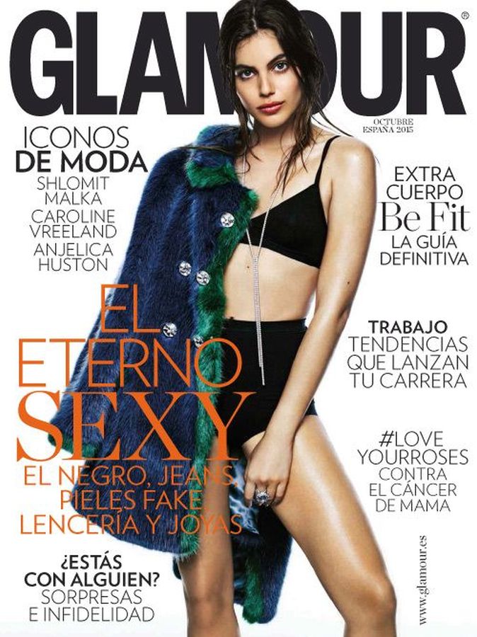 GLAMOUR SPAIN magazine side cover  October 2015