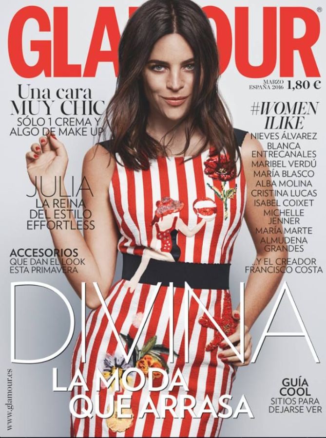 GLAMOUR SPAIN magazine side cover  March 2016