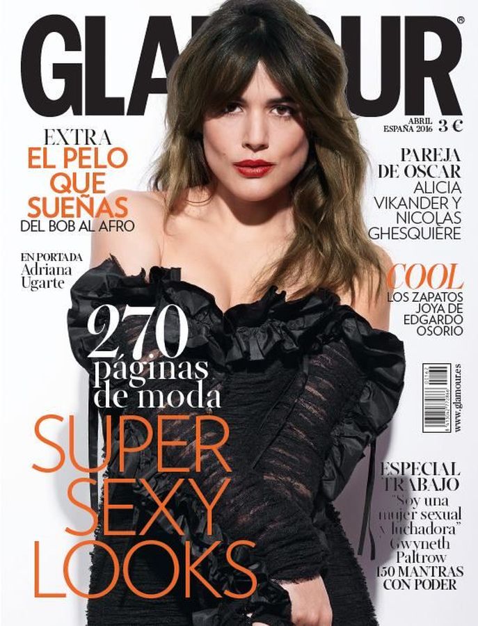 GLAMOUR SPAIN magazine side cover  April 2016