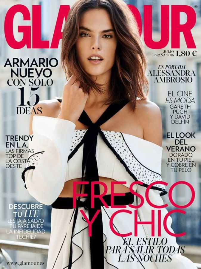 GLAMOUR SPAIN magazine side cover  July 2016