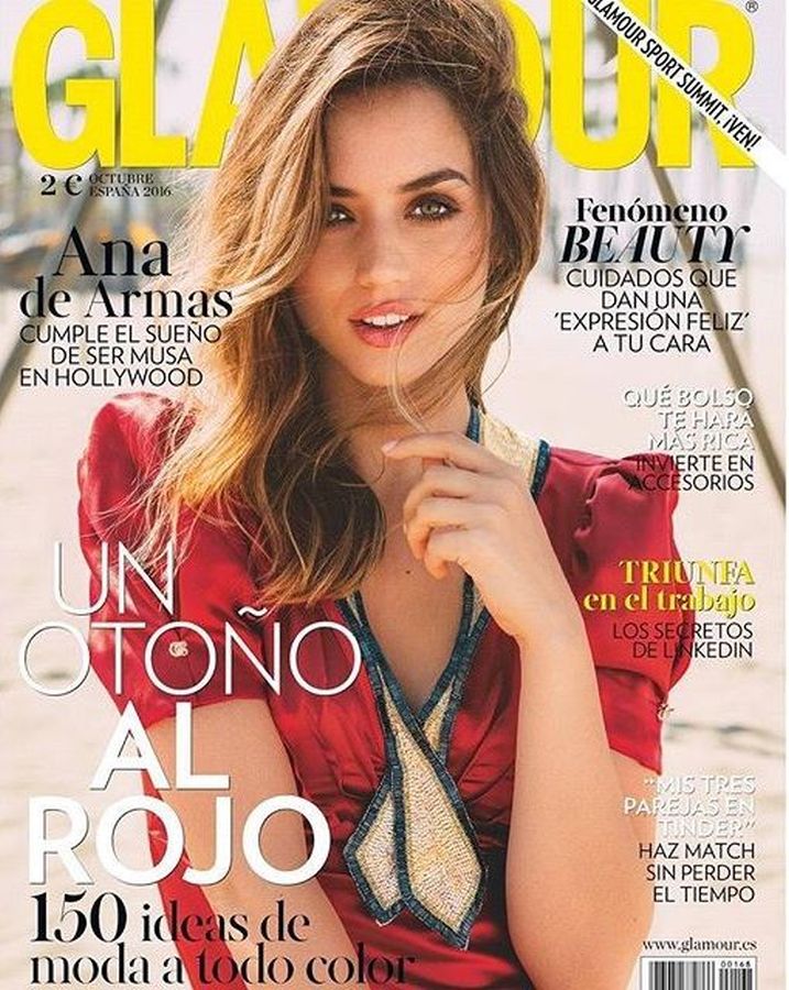 GLAMOUR SPAIN magazine side cover  October 2016