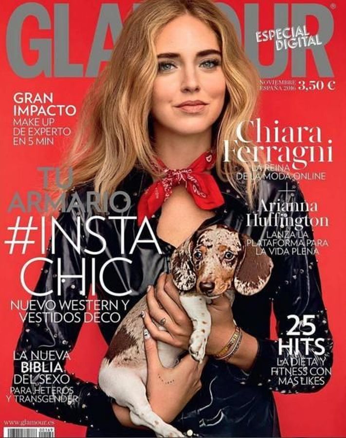 GLAMOUR SPAIN magazine side cover  November 2016