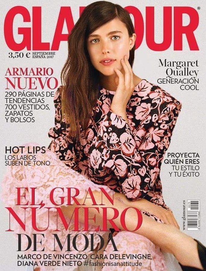 GLAMOUR SPAIN magazine side cover  September 2017
