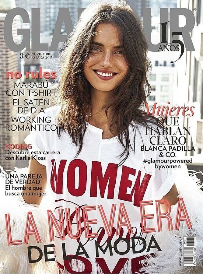 GLAMOUR SPAIN magazine side cover  November 2017