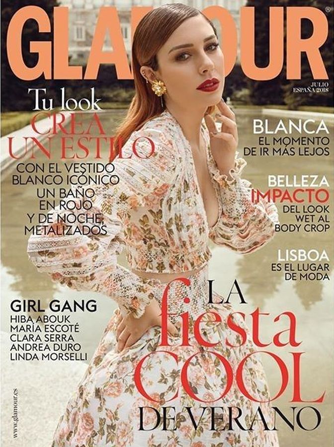 GLAMOUR SPAIN magazine side cover  July 2018