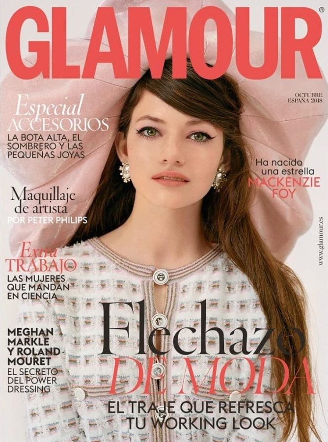 GLAMOUR SPAIN magazine side cover  October 2018