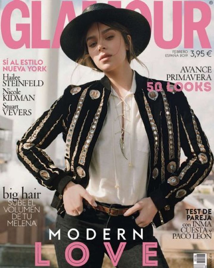 GLAMOUR SPAIN magazine side cover  February 2019