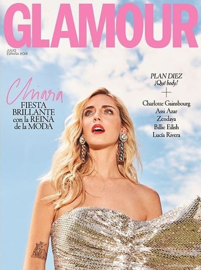 GLAMOUR SPAIN magazine side cover  July 2019