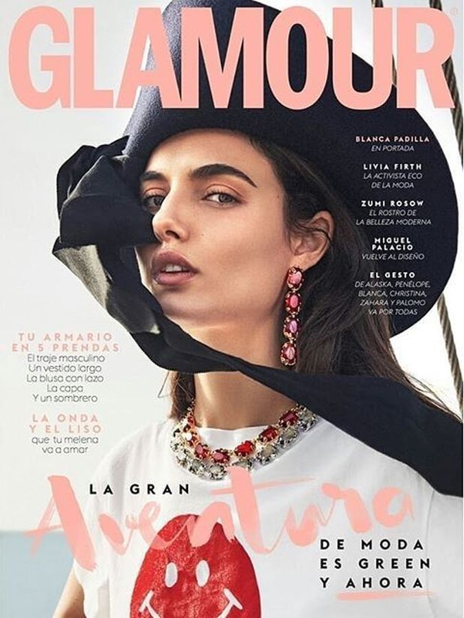 GLAMOUR SPAIN magazine side cover  October 2019