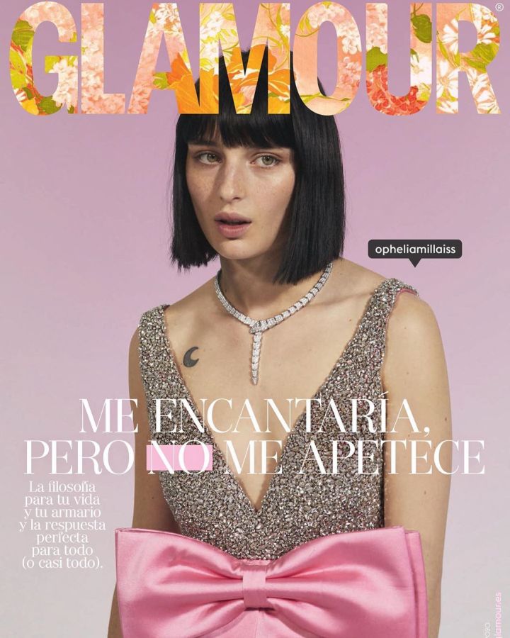 GLAMOUR SPAIN magazine side cover  February 2020