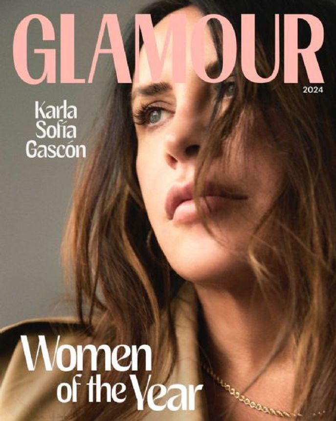GLAMOUR SPAIN magazine side cover  December 2024
