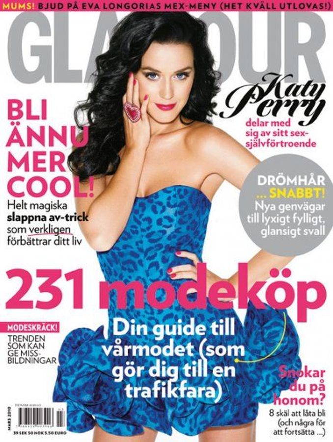 GLAMOUR SWEDEN magazine side cover  March 2010