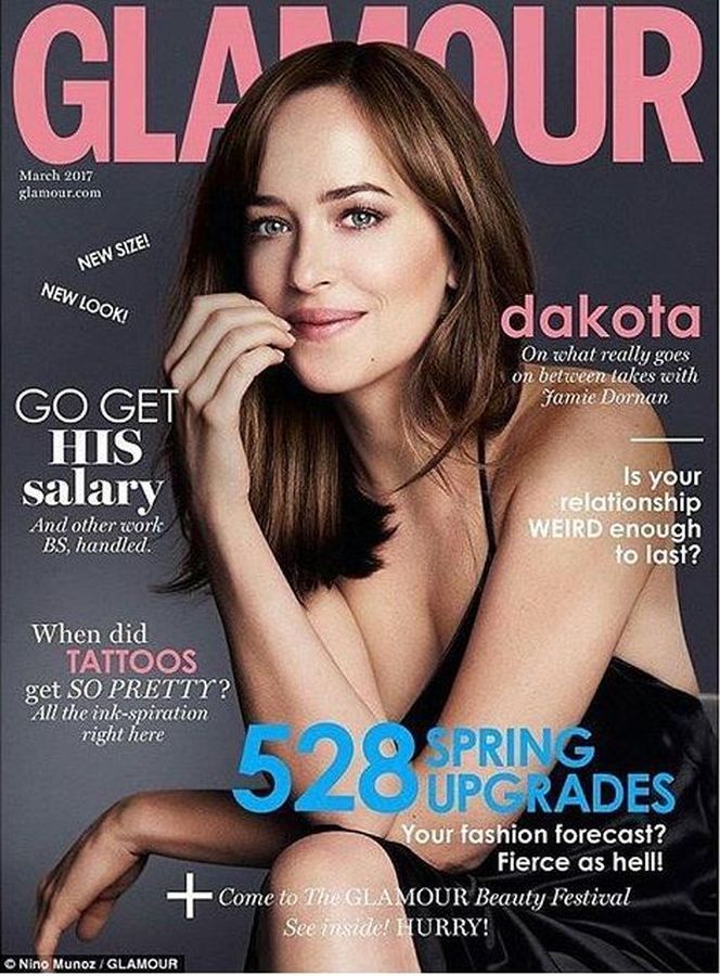 GLAMOUR UK magazine side cover  March 2017
