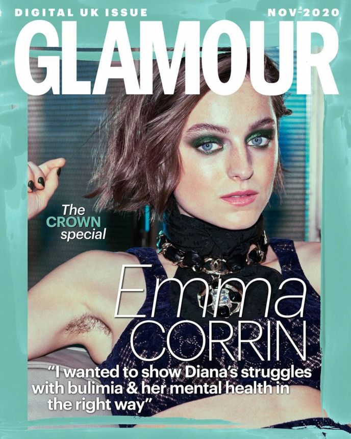 GLAMOUR UK magazine side cover  November 2020