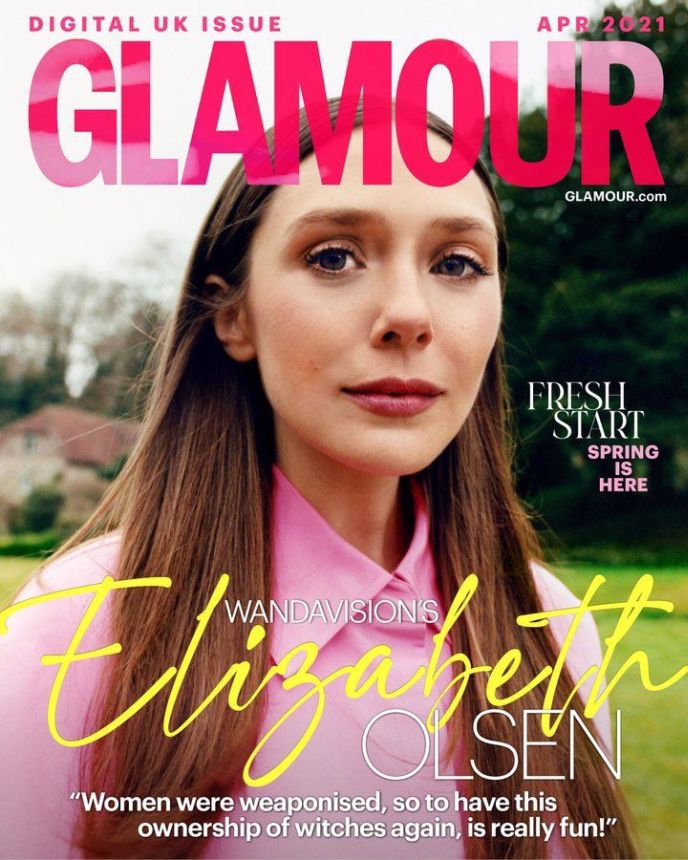 GLAMOUR UK magazine side cover  April 2021