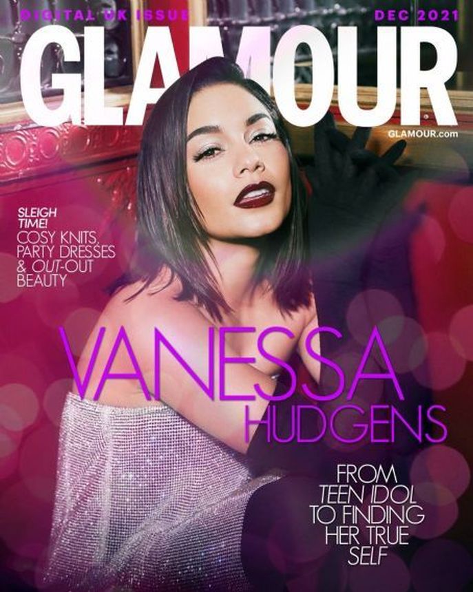 GLAMOUR UK magazine side cover  December 2021
