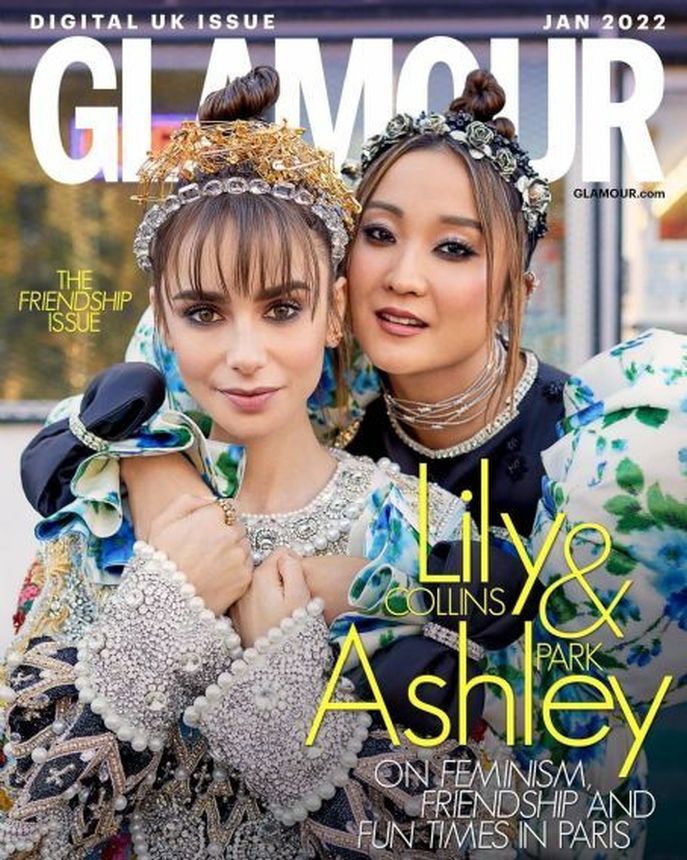 GLAMOUR UK magazine side cover  January 2022