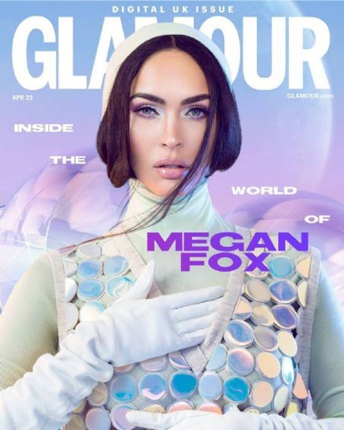 GLAMOUR UK magazine side cover  April 2022