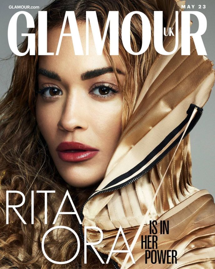GLAMOUR UK magazine side cover  May 2023